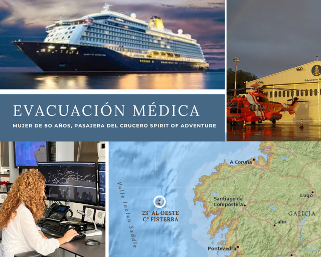 Evacuación médica en Fisterra