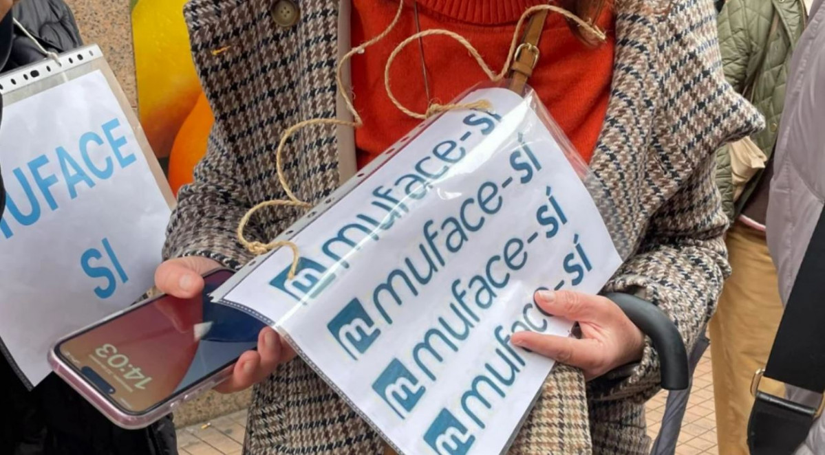 Cartel de la plataforma Muface Sí