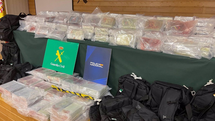 Pasan a disposición judicial los cinco detenidos por el alijo de 486 kilos de cocaína en Asturias