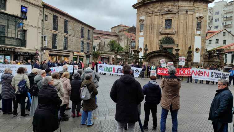 Decenas de personas se manifiestan en Pontevedra contra el 