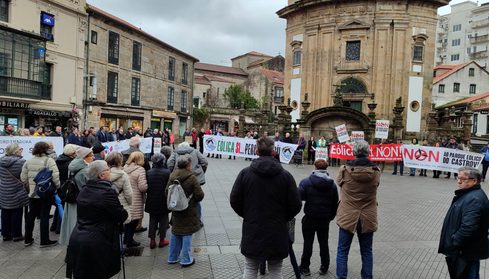 Concentración convocada por Eólica así non en Pontevedra