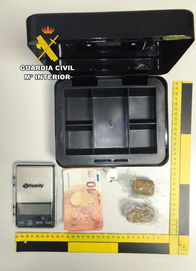 Detenido en Melide por tráfico de drogas.