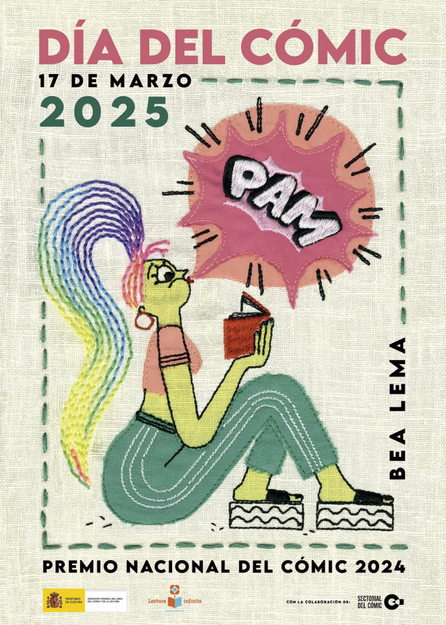 Cartel oficial del Día del Cómic de la ilustradora Bea Lema