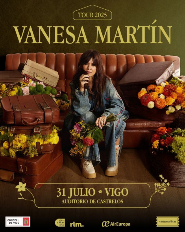 La cantante Vanesa Martín actuará en el auditorio vigués de Castrelos el 31 de julio de 2025.