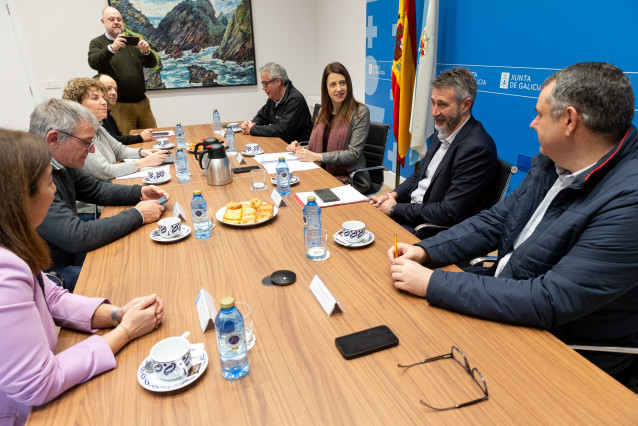 Reunión para renovar el convenio entre Xunta, Fegamp y Seaga