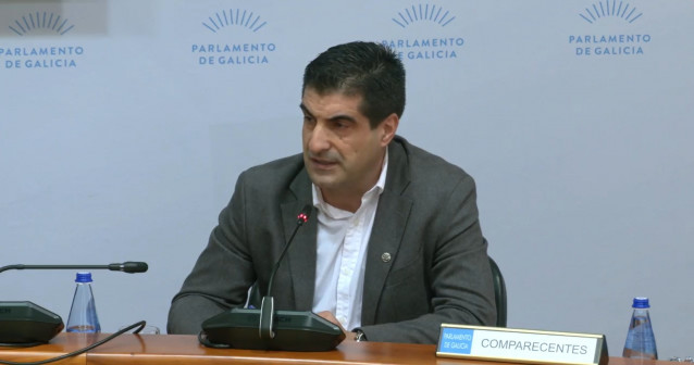El director xeral de Comercio e Consumo, Gabriel Alén, en el Parlamento