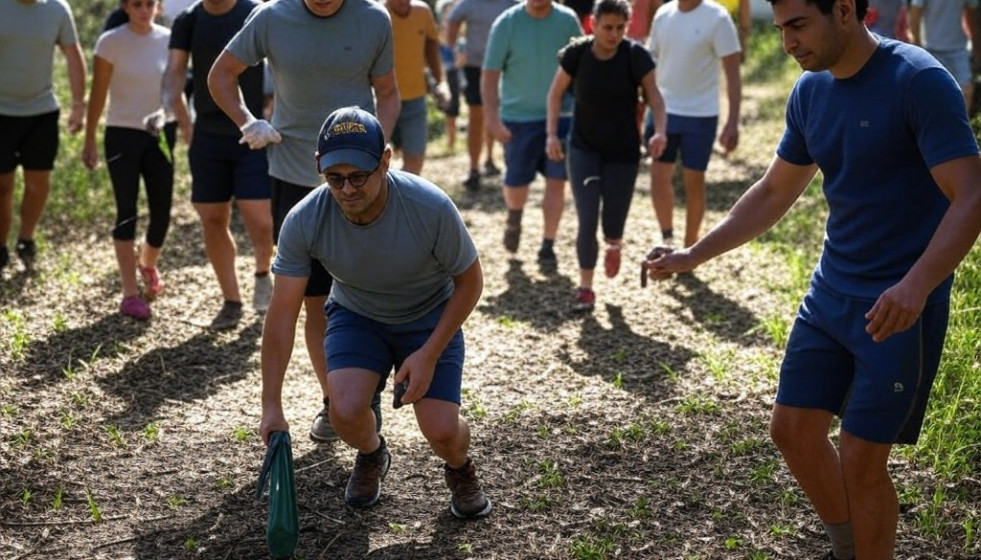 Imagen de plogging creada con la IA Grok