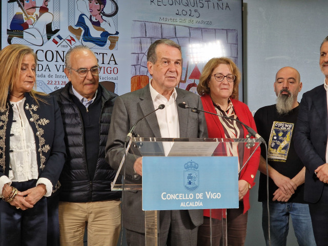 Abel Caballero en la presentación de la Reconquista 2025.