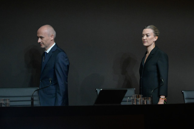 Archivo - La presidenta de Inditex, Marta Ortega, y el consejero delegado de Inditex, Óscar García Maceiras.