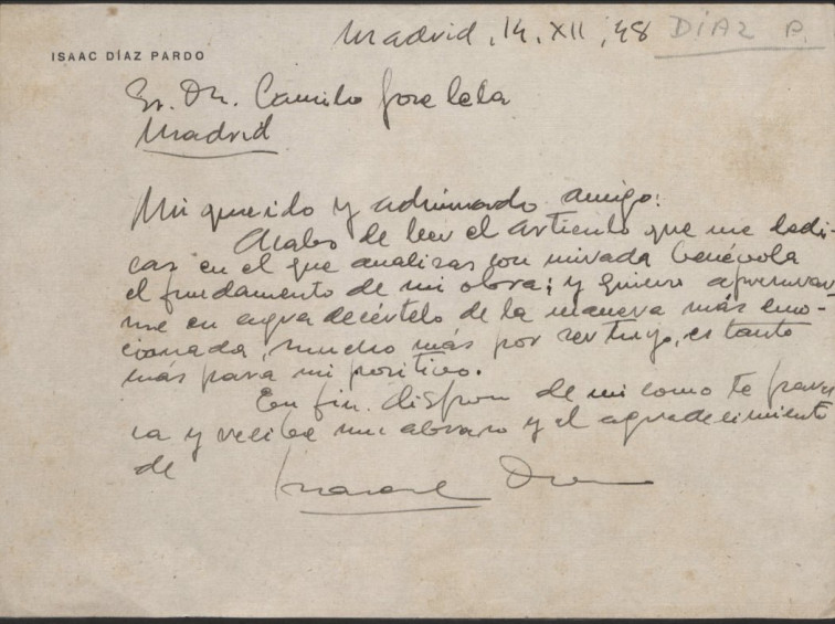 El legado oculto de Cela: 231 cartas revelan la red cultural del Nobel gallego