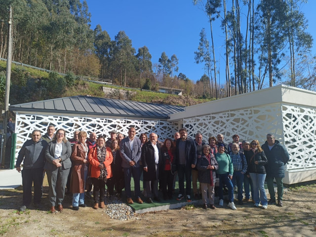 Inauguración del nuevo local social de Arén, en Poio (Pontevedra).