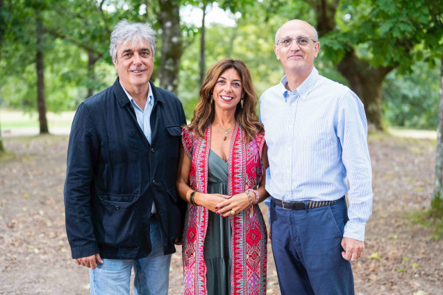 Los diputados del PP en el Congreso Pedro Puy, Tristana Moraleja y Celso Delgado