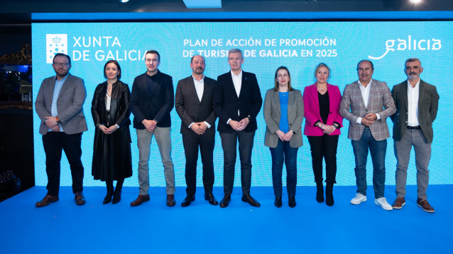 El presidente de la Xunta, Alfonso Rueda, participa en la presentación del Plan de Acción de Promoción de Turismo de Galicia 2025.