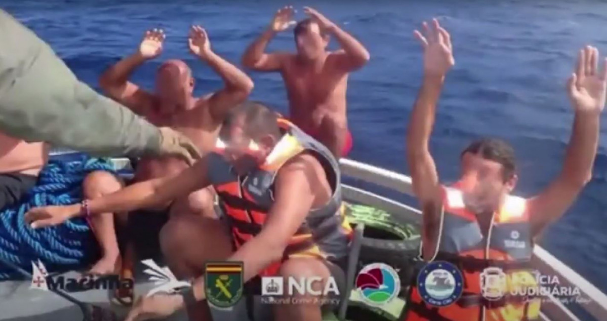 Tripulantes del narcosubmarino detenidos