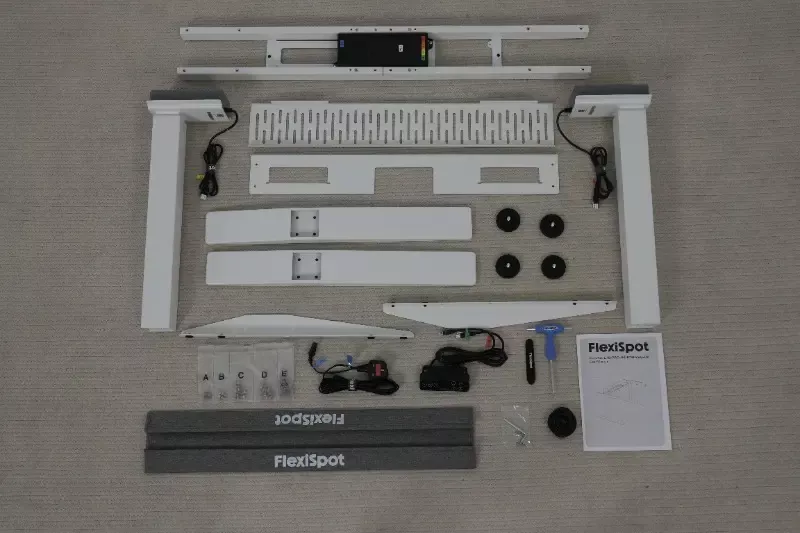 Componentes de una mesa elevable Flexispot