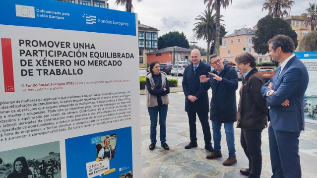 El conselleiro de Facenda e Administración Pública, Miguel Corgos, en Ribadeo (Lugo).