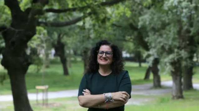 La alcaldesa de Teo (A Coruña), Lucía Calvo.