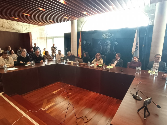 Archivo - Pleno de debate de la moción de censura de Outes (A Coruña)