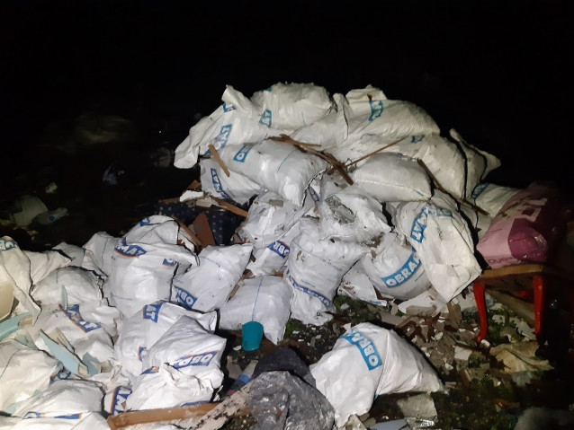 La Policía Local de Lugo intercepta un vertido ilegal de residuos en una zona protegida