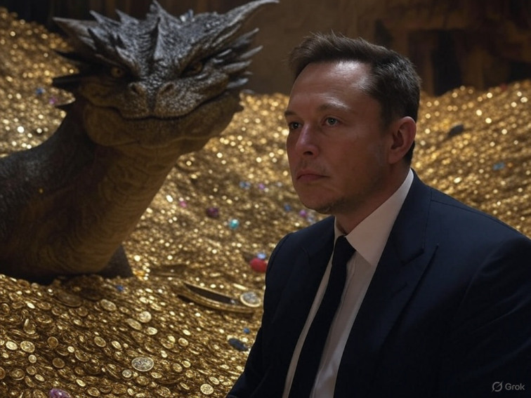 El dragón Smaug, un pobretón al lado de Elon Musk
