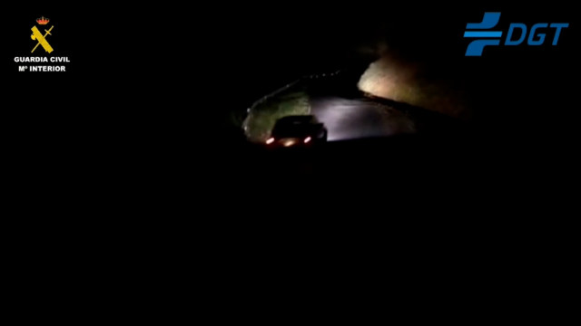 Imágenes captadas por la Guardia Civil de Tráfico