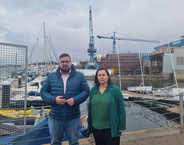 Igrexas y Miranda este viernes en Vigo.