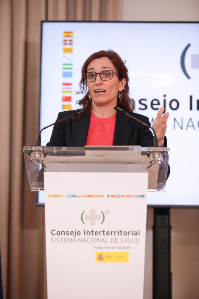 La ministra de Sanidad, Mónica García, en el CISNS en Toledo