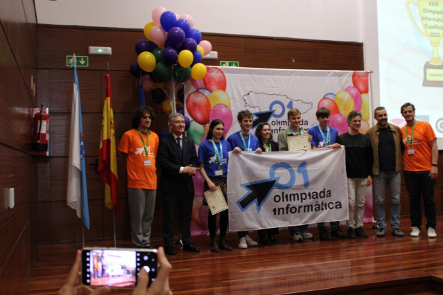 Ganadores de la XXIX Olimpiada Informática Española celebrada en la Universidade de A Coruña