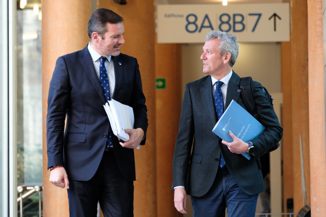 Rueda y López Campos, al término del Consello.