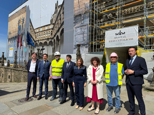 Ciudades Patrimonio y Paradores han presentado las reformas del Hostal dos Reis Católicos.