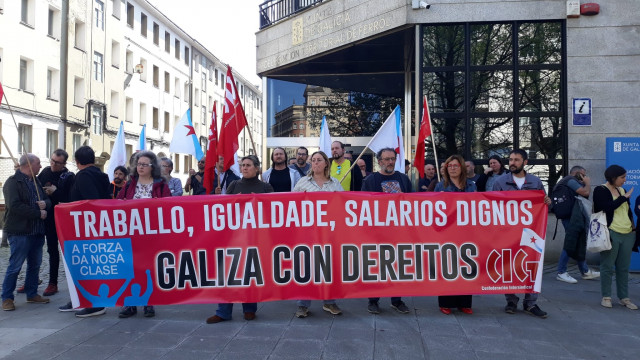 Concentración de delegados y delegadas de la CIG