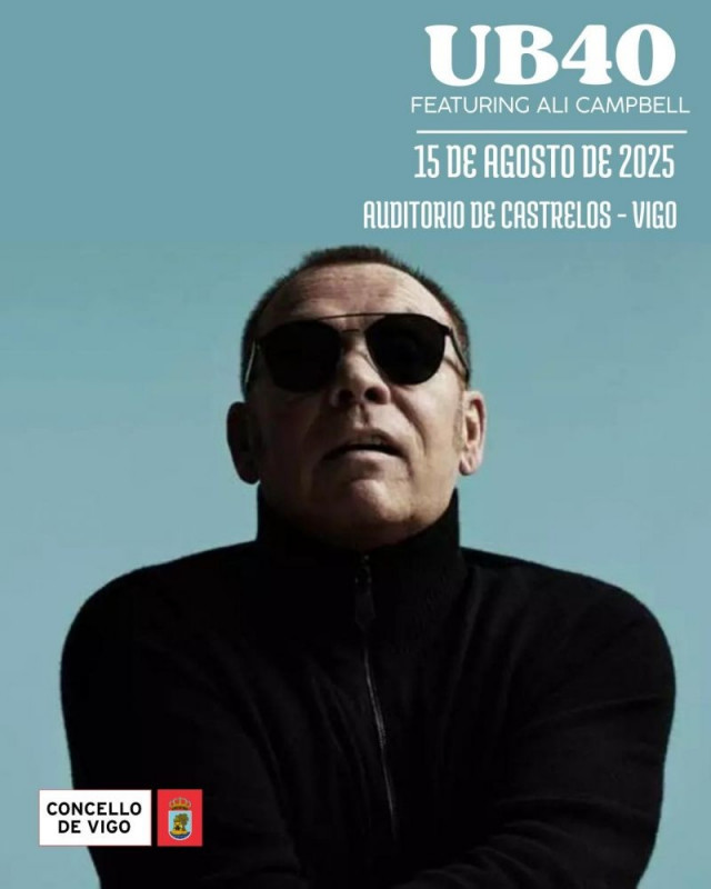 UB40 feat. Ali Campbell actuará el 15 de agosto en el auditorio de Castrelos de Vigo.