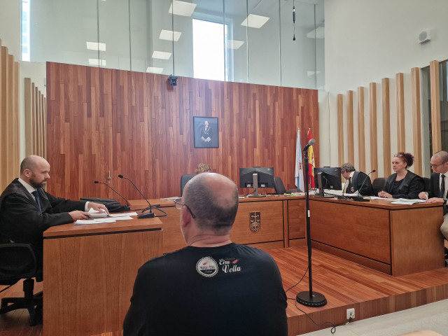 Imagen del acusado durante el juicio.