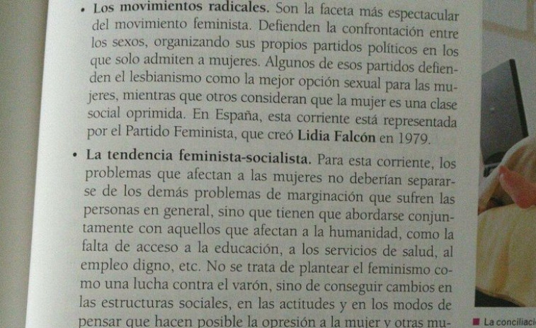 ​Piden la retirada de un libro de 4º de ESO por su definición del feminismo