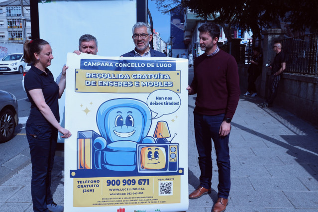 El alcalde de Lugo, Miguel Fernández, anuncia una campaña de reciclaje