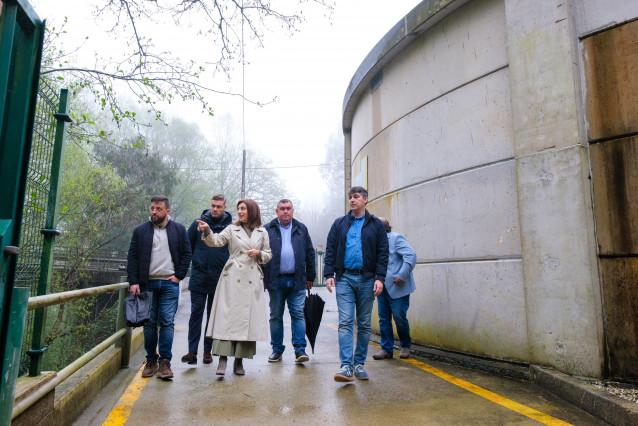 La conselleira de Medio Ambiente e Cambio Climático, Ángeles Vázquez, en una visita a Toques (A Coruña)