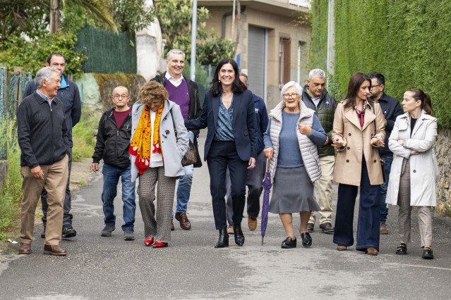 La secretaria xeral del PPdeG, Paula Prado, visita el municipio ourensano de Larouco
