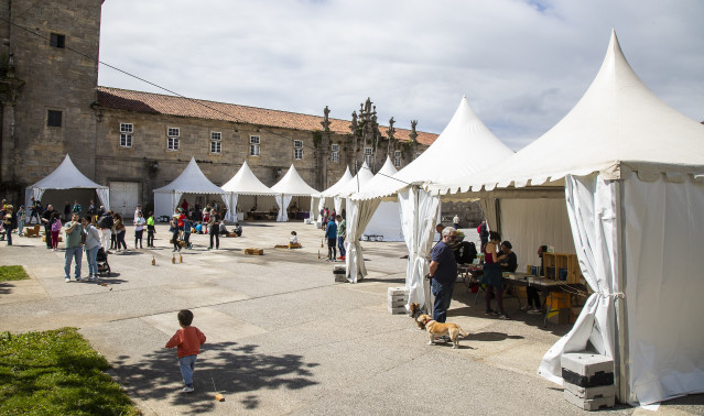 Archivo - Carpas del Mercado do Libro en el Banquete de Conxo, en imagen de archivo.