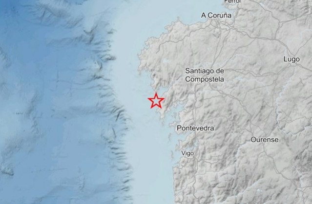 Porto do Son (A Coruña) registra un pequeño terremoto en la madrugada de este martes.