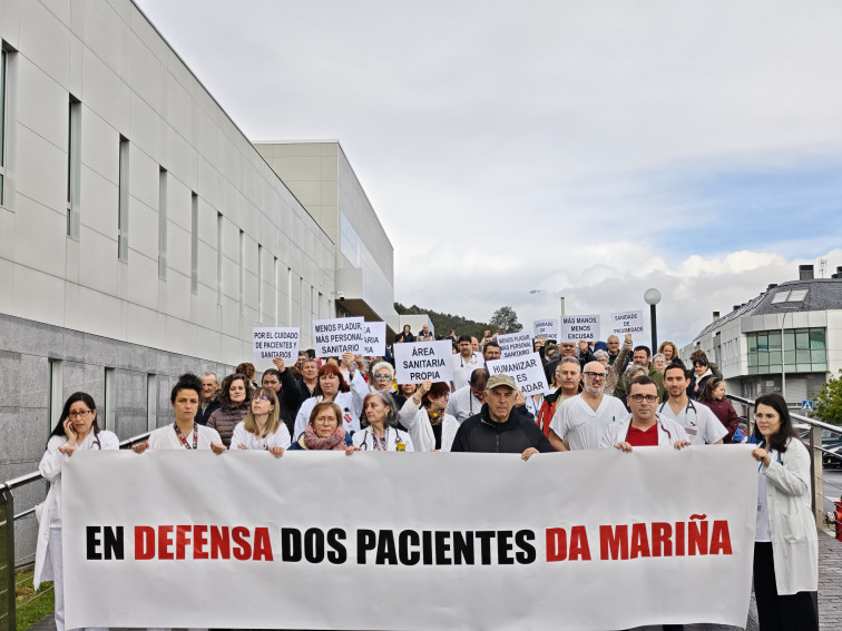 En el Hospital da Mariña sobran camas, pero faltan médicos, denuncia la plantilla en una nueva protesta