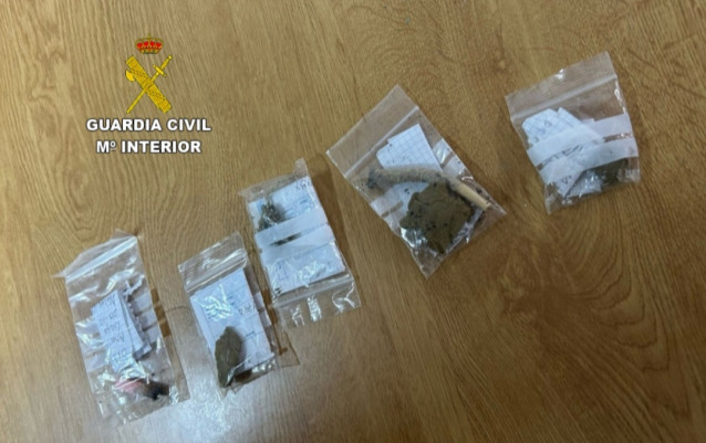 Imagen de la droga interceptada.