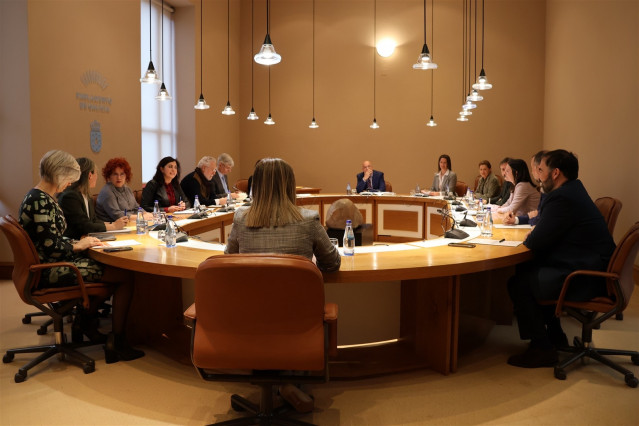 Junta de portavoces del Parlamento de Galicia.
