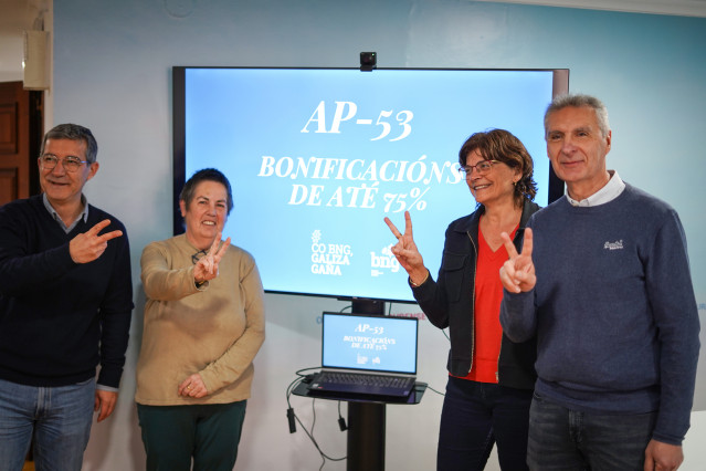 La senadora del BNG, Carme da Silva, comparece en rueda de prensa