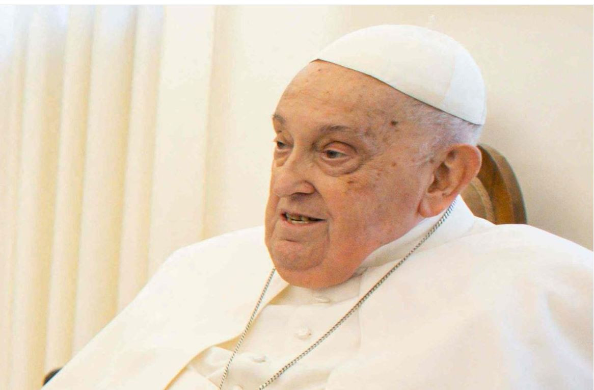 El Papa Francisco durante su reuniu00f3n con el vicepresidente de Estados Unidos