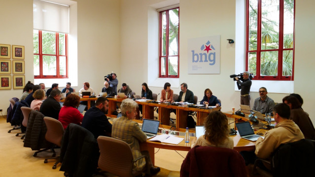 El Grupo Parlamentario del BNG mantiene una reunión de trabajo en vísperas de la celebración del Debate sobre el Estado de la Autonomía.