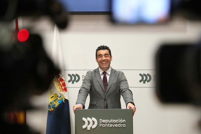 El presidente de la Diputación de Pontevedra, Luis López