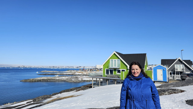 La eurodiputada del BNG, Ana Miranda, participa desde este lunes y hasta el jueves en una visita a Groenlandia.