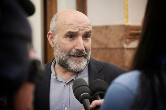 El diputado del BNG Néstor Rego en el Congreso de los Diputados, a 25 de marzo de 2025, en Madrid (España).