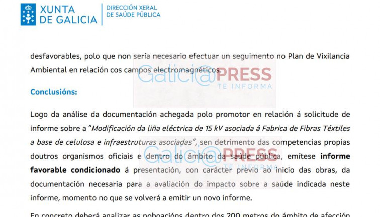 La Xunta aprobó Altri reconociendo que falta documentación sobre su impacto en la salud pública