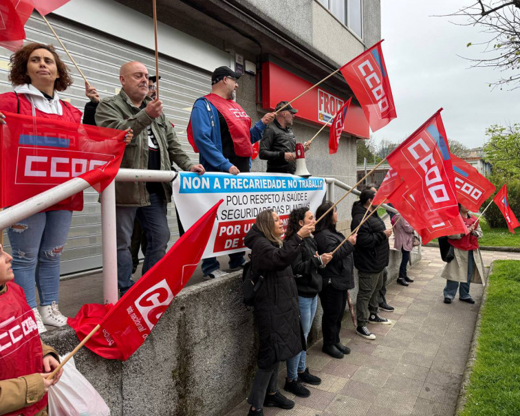 Protestas en supermercados Froiz por el 